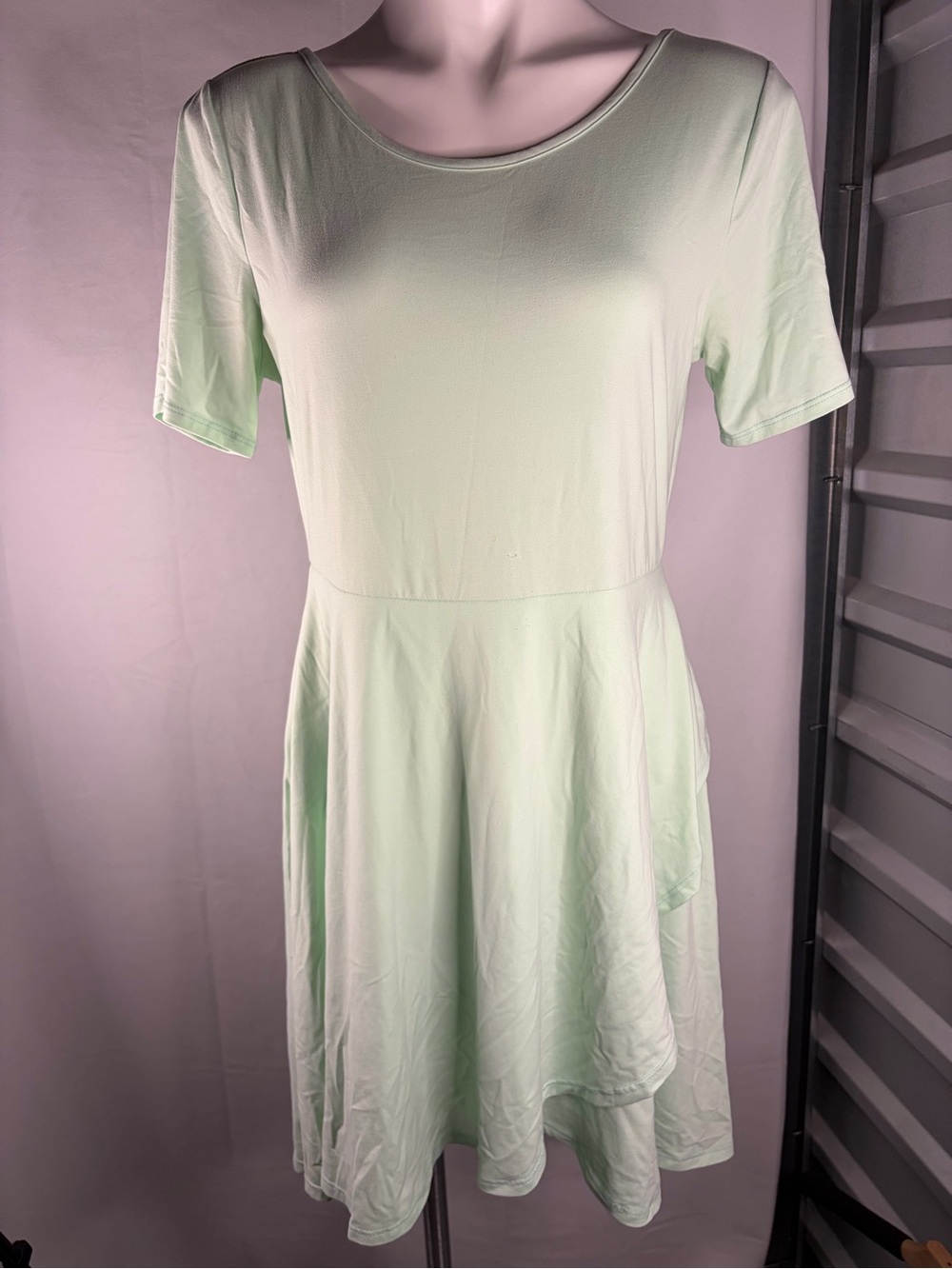 ANDREE BY UNIT Mint Green Short-Sleeve Fit & Flare Dress
